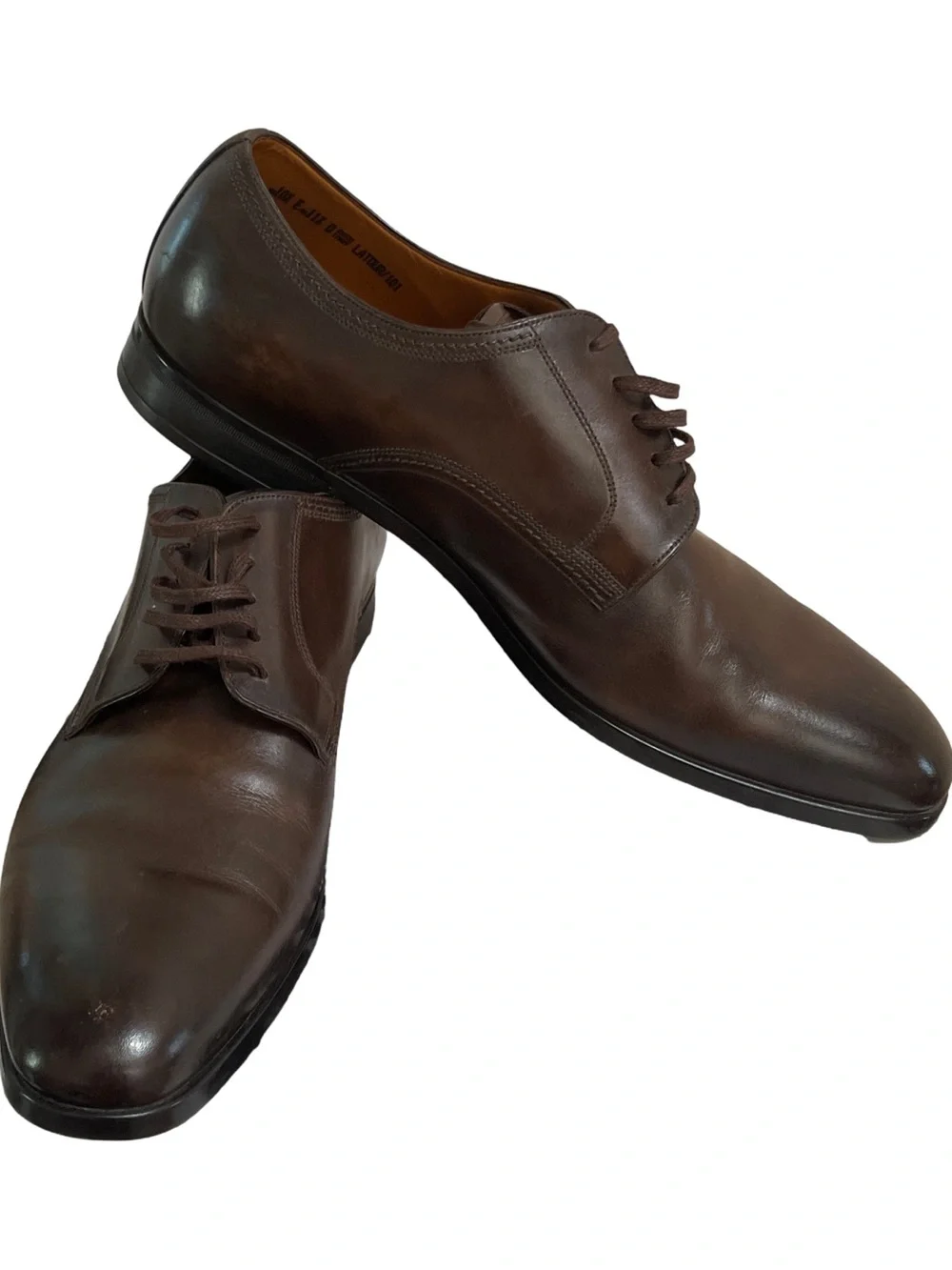 Bally Dark Brown Leather Derby Shoes
